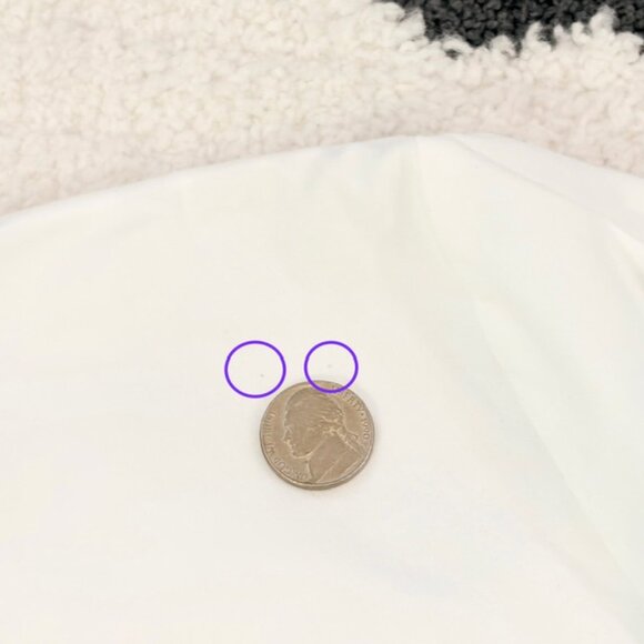 Hobbs London Womens 6 Small White Cotton Stretch Crisp Button Down Shirt Top - Picture 11 of 12